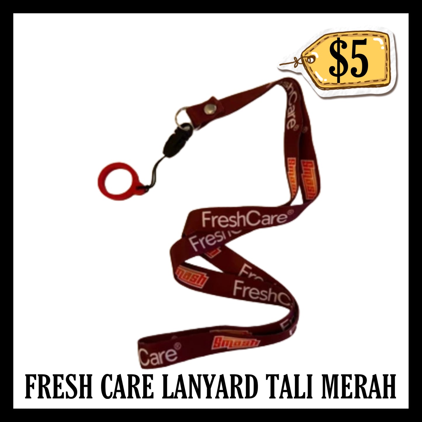 Freshcare Smash Lanyard Tali Merah