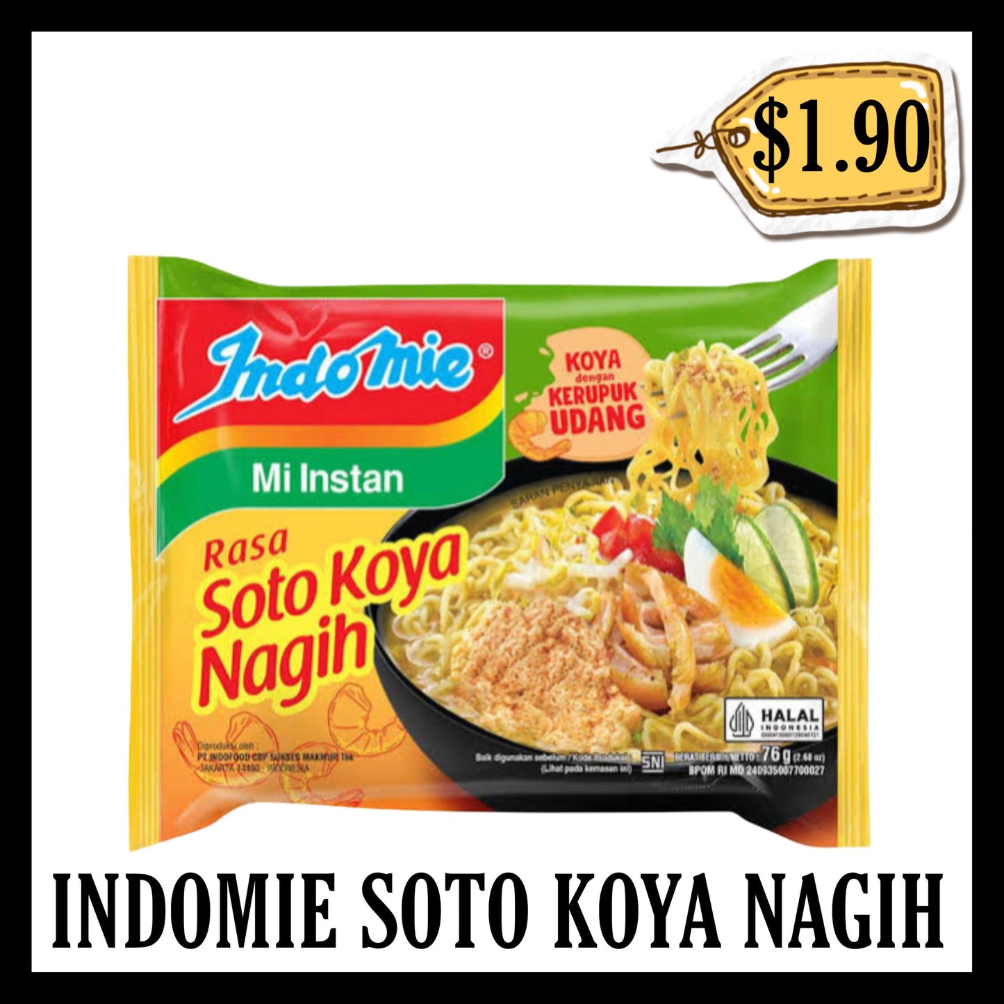 Indomie Kuah Soto Koya Nagih (BBD 19 SEP 2026)