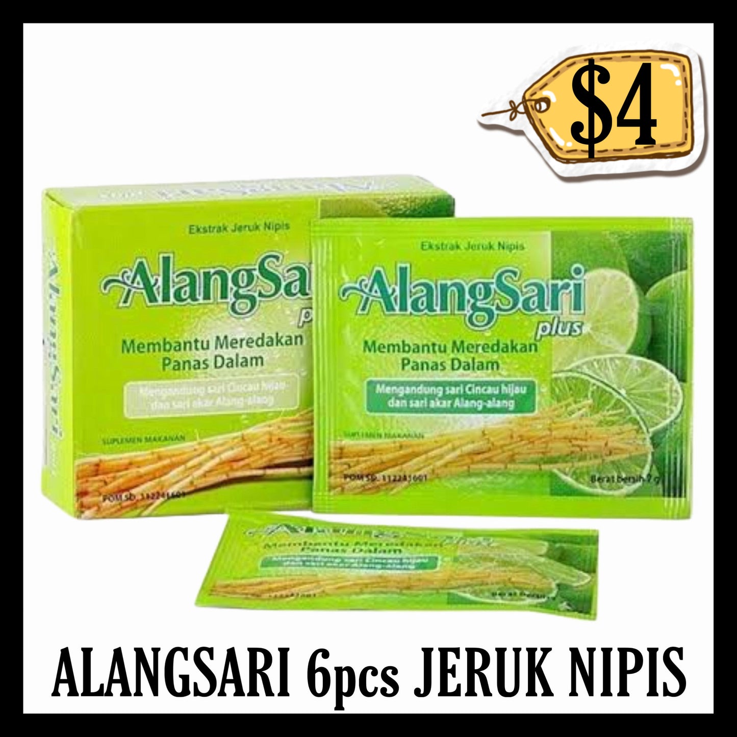 Alangsari 6pcs Jeruk Nipis (BBD END FEB 2027)