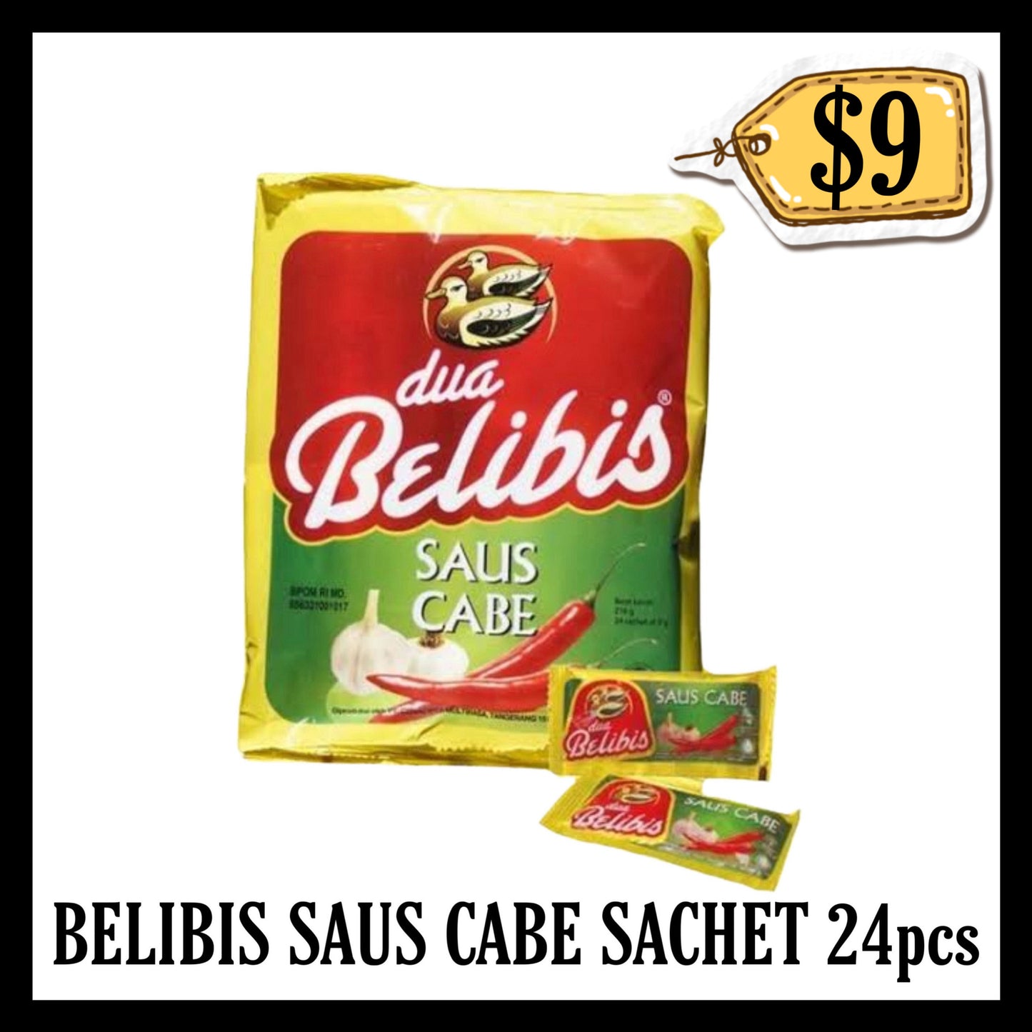 Belibis Saus Cabe Sachet 24pcs (BBD 21 OCT 2027)