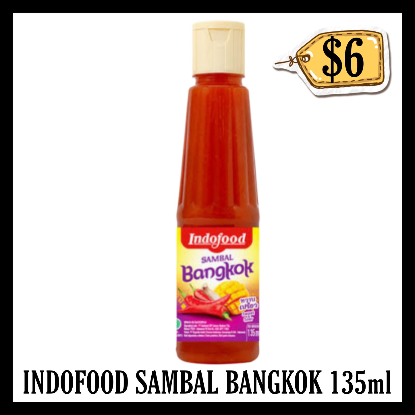 Indofood Sambal Bangkok 135ml (BBD 30 SEP 2027)