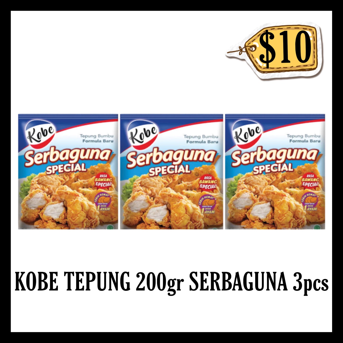 Kobe Tepung Serbaguna 200gr 3pcs ($10 BUNDLE DEALS)(BBD 06 DEC 2026)