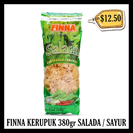 Finna Kerupuk 380gr Salada /Sayur (BB 15 MAR 2026)