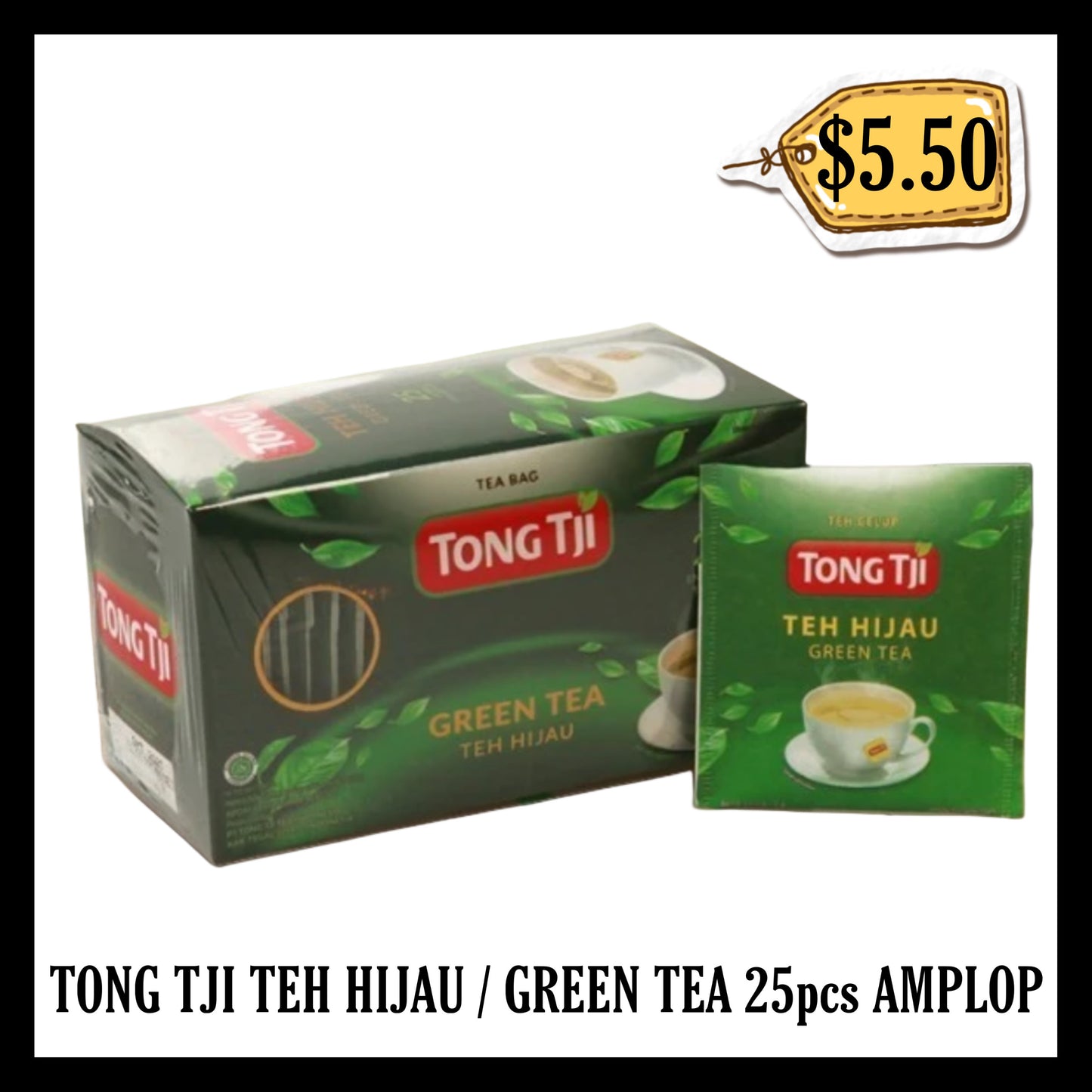 Tong Tji Teh Hijau / Green Tea 25pcs Amplop (BB END MAY 2026)