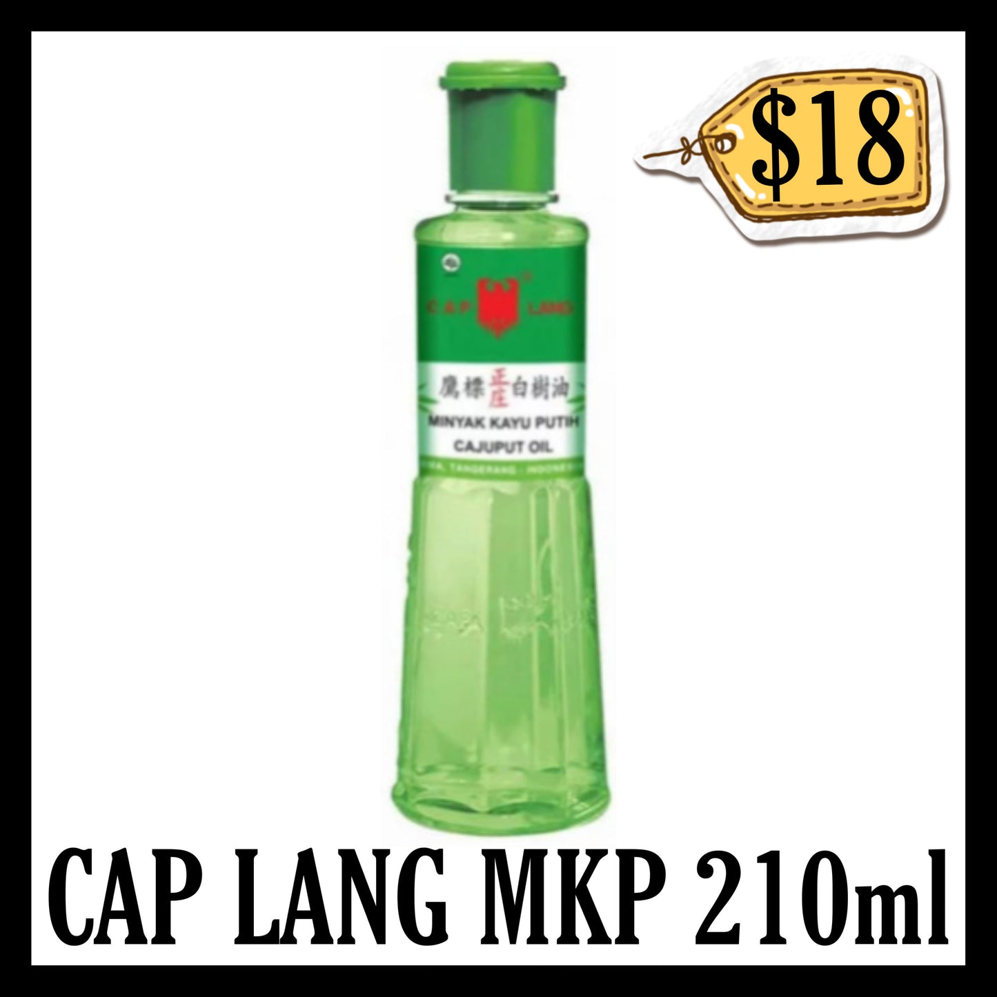 Cap Lang Minyak Kayu Putih 210ml Mkp (BB END FEB 2031)
