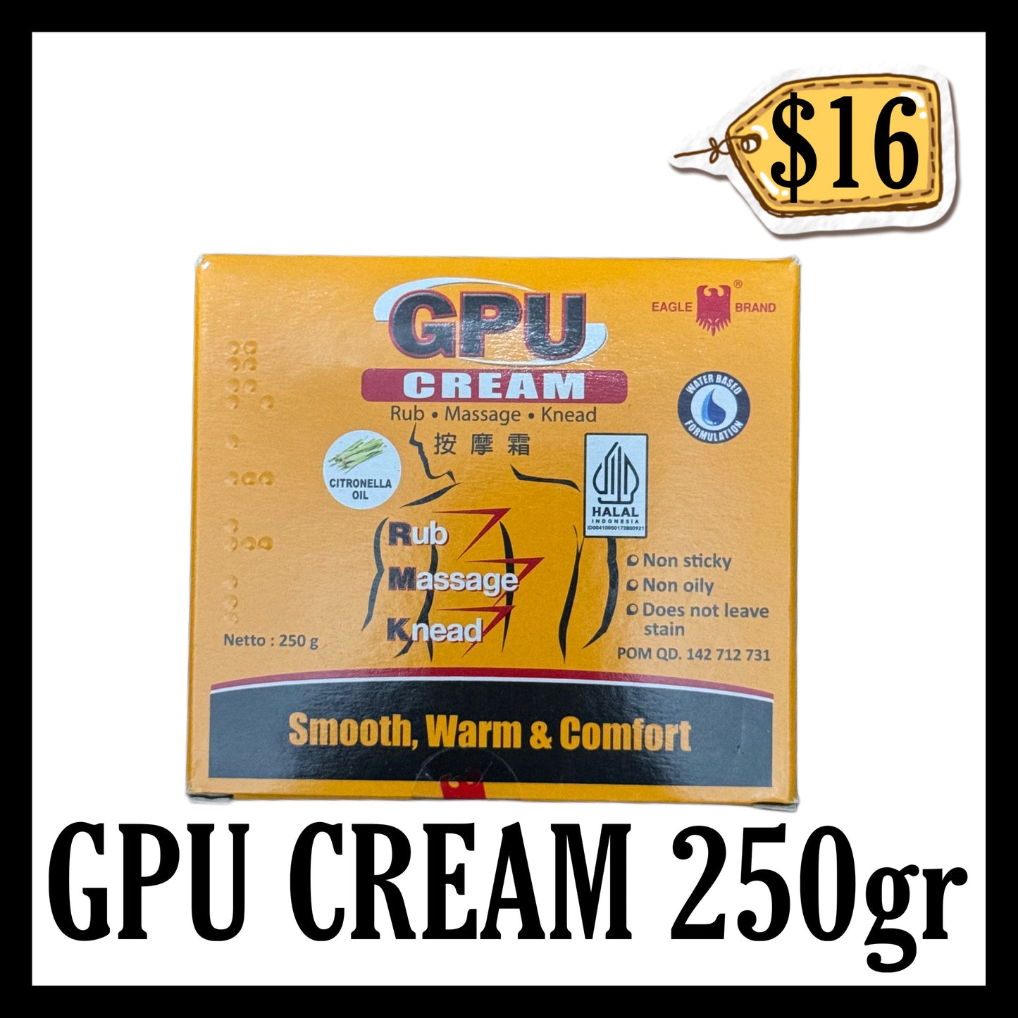 Gpu Cream 250gr (BB END JUL 2027)