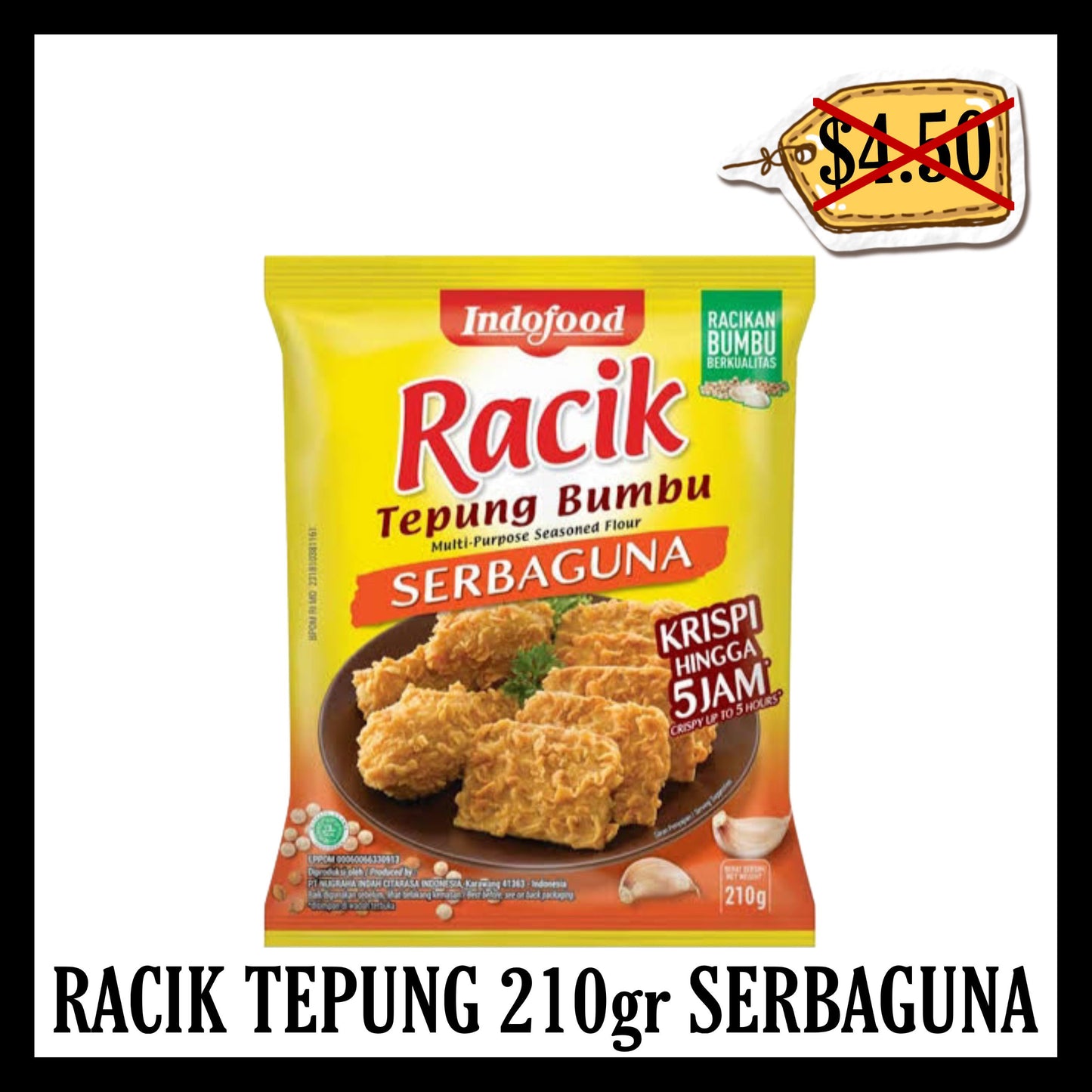 (SALE 20% OFF) Racik Tepung 210gr Serbaguna (BBD 21 AUG 2026)