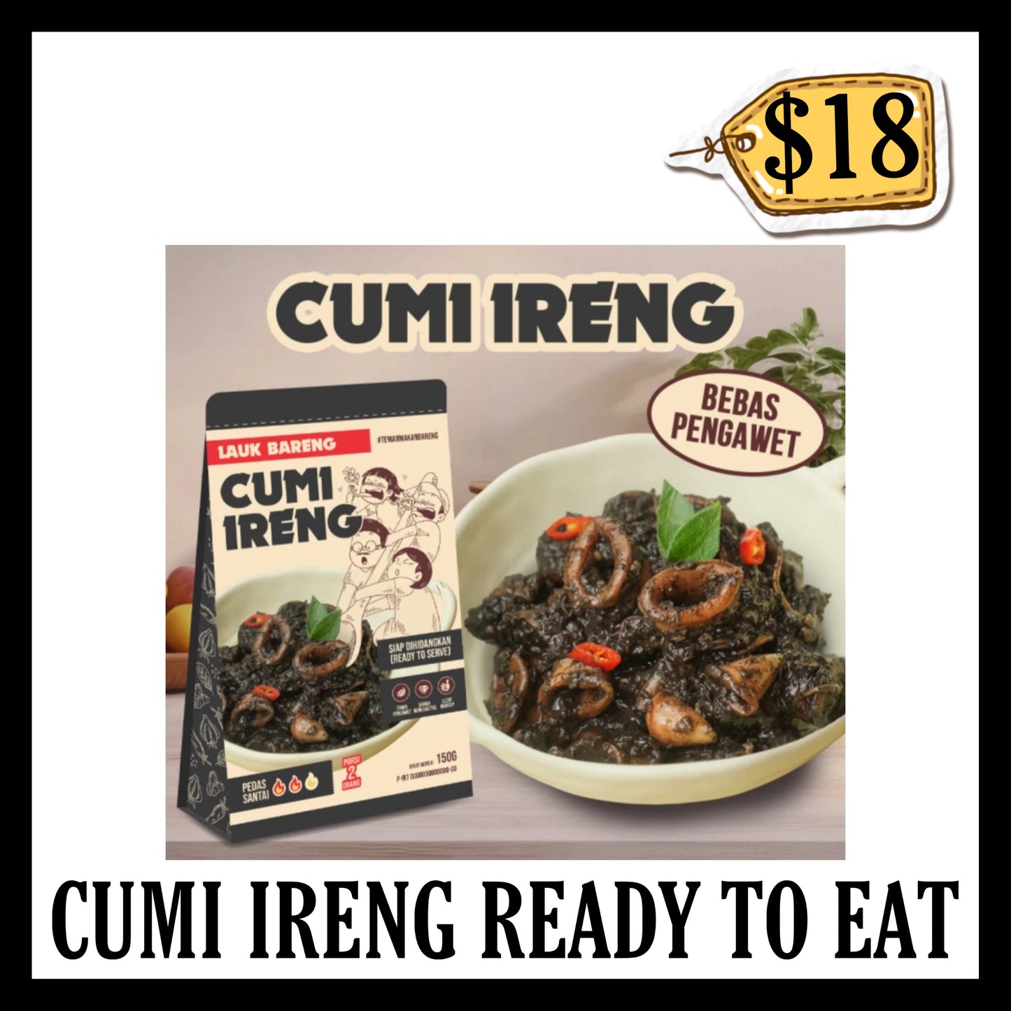 Lb Cumi Ireng Ready To Eat Siap Saji (BBD 28 FEB 2027)
