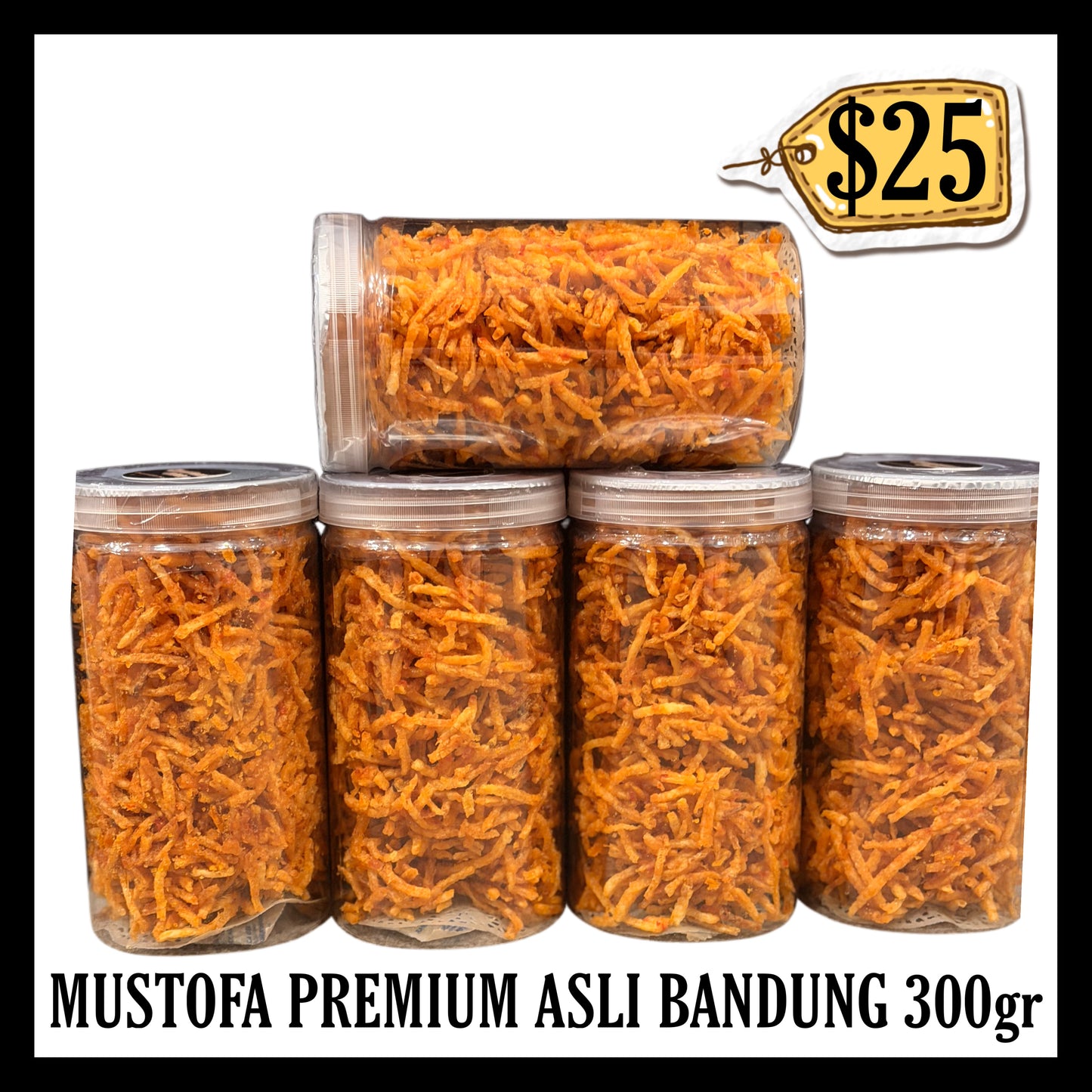 Mustofa Premium Asli Bandung 300gr Toples