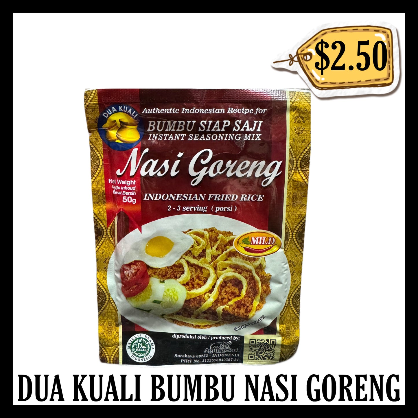 Dua Kuali Bumbu Nasi Goreng (BBD 15 MAR 2028)