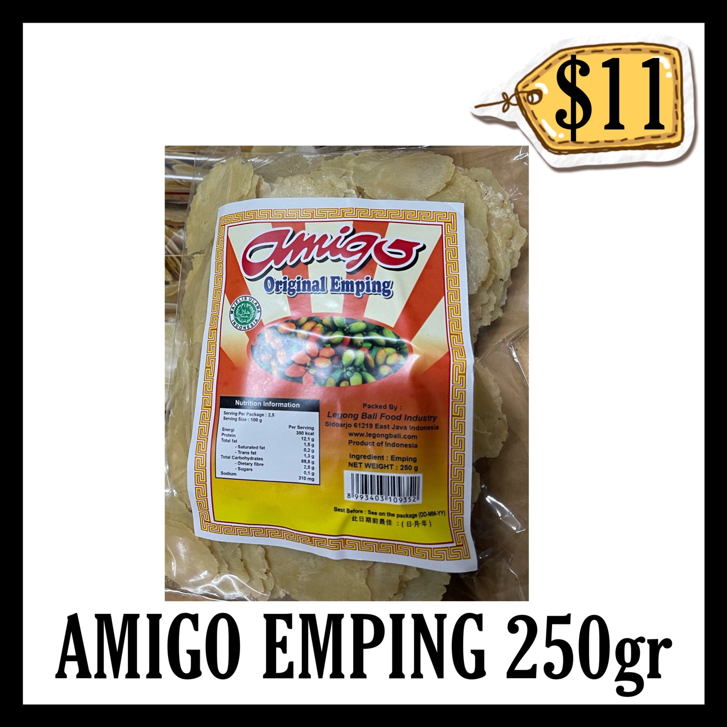 Amigo Emping 250gr (BBD END APR 2028)