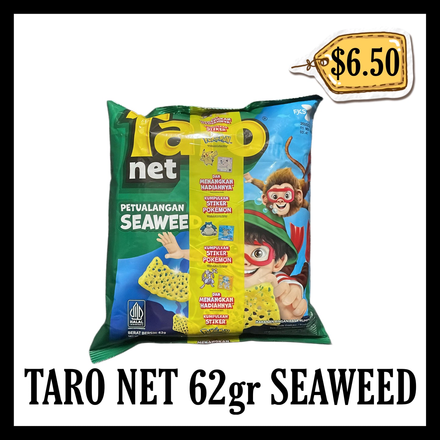 Taro Net 62gr Seaweed (BBD 11 NOV 2026)