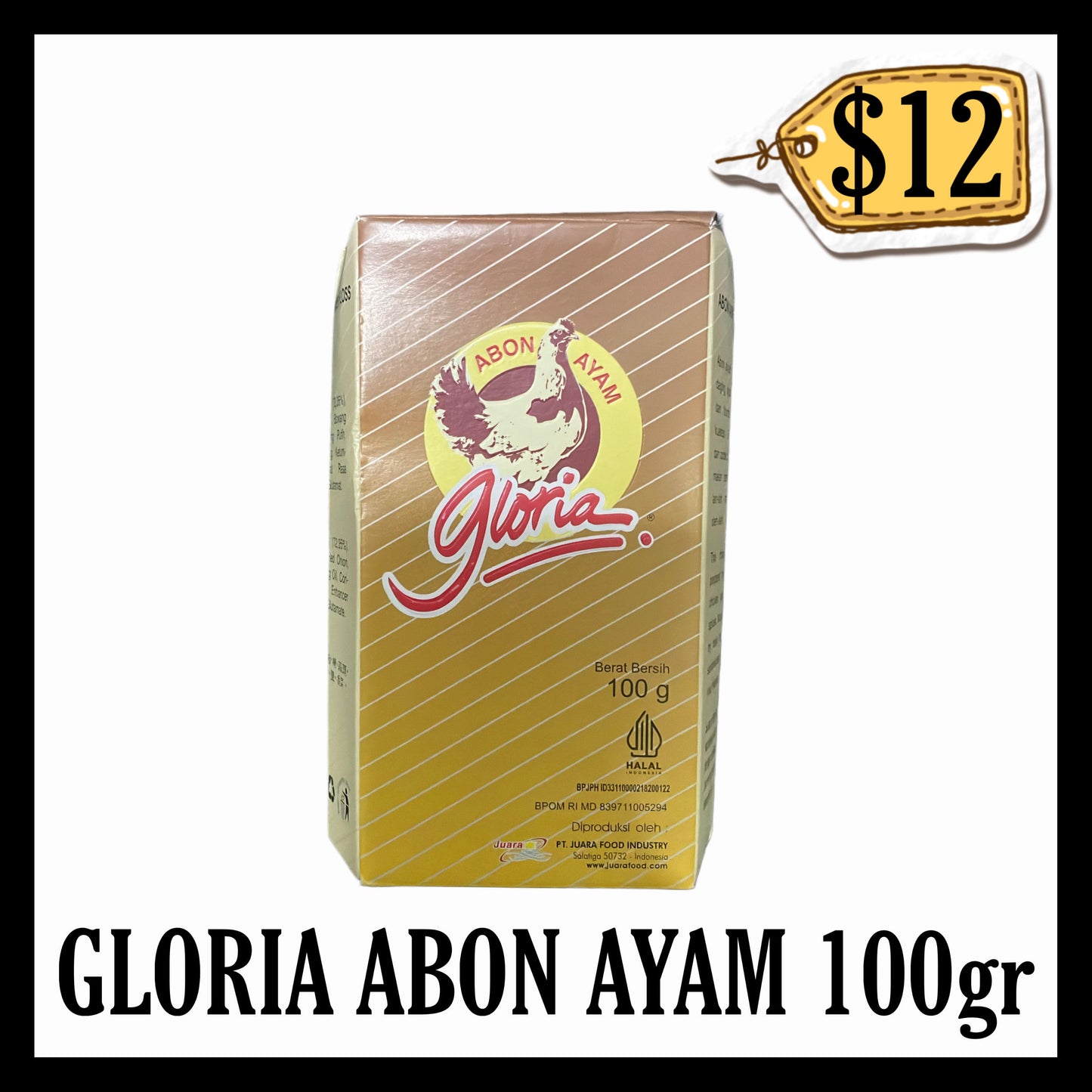 Gloria Abon Ayam 100gr Kotak (BBD 21 NOV 2026)