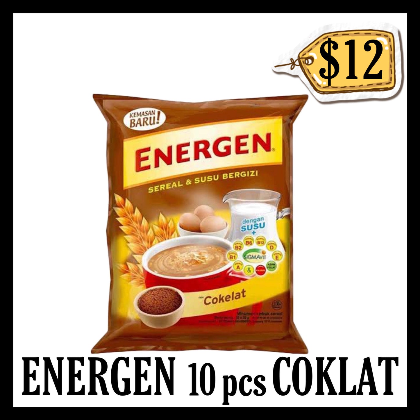 Energen 10pcs Coklat (BBD 04 FEB 2027)