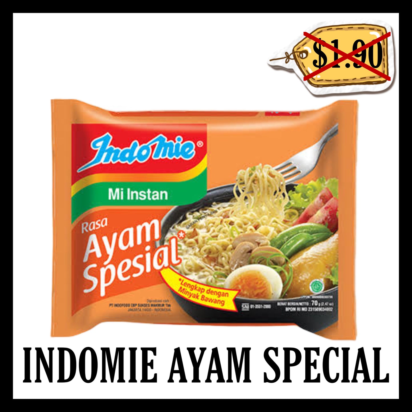 (BLACK FRIDAY SALE 30%) Indomie Kuah Ayam Special (BBD 16 DEC 2025)