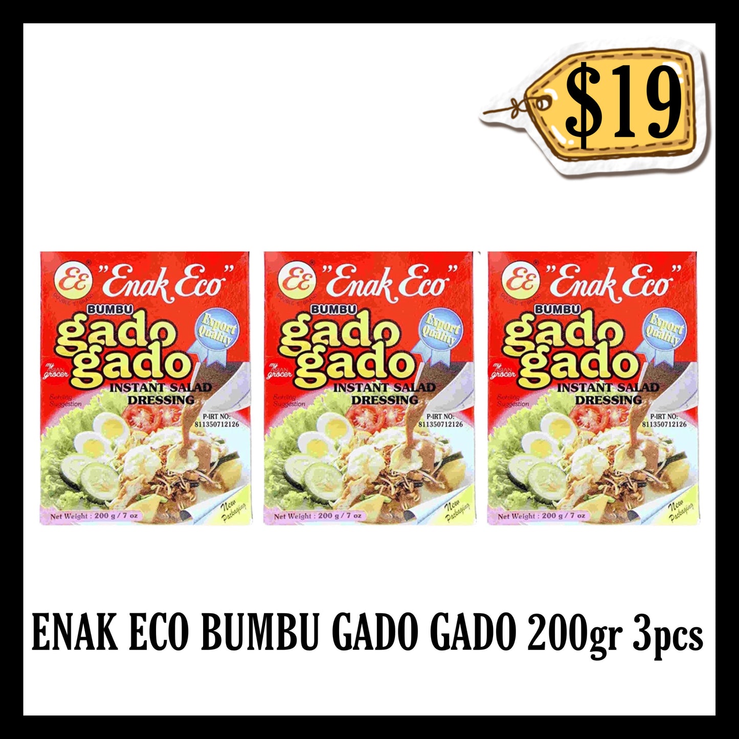 Enak Eco Bumbu Gado Gado 200gr 3pcs (BBD 05 SEP 2027)