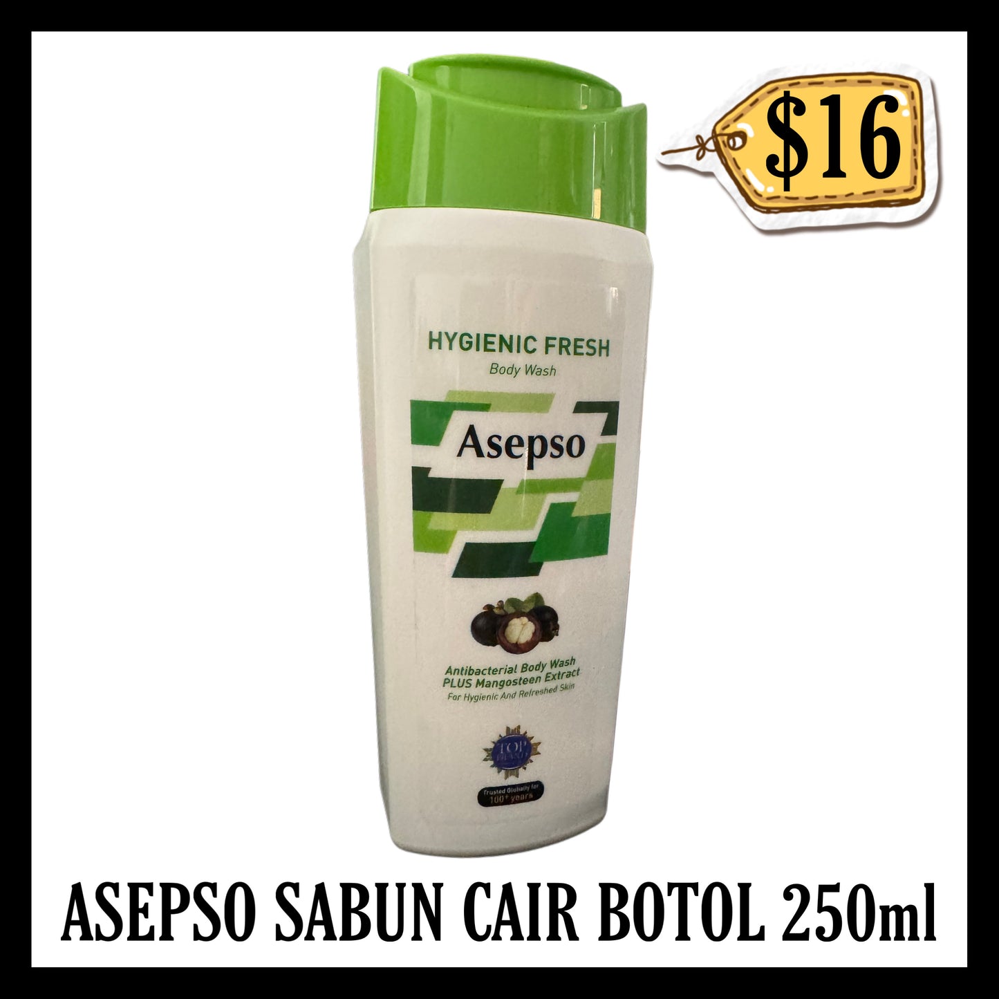 Asepso Sabun Cair Botol 250ml (BB 05 OCT 2027)