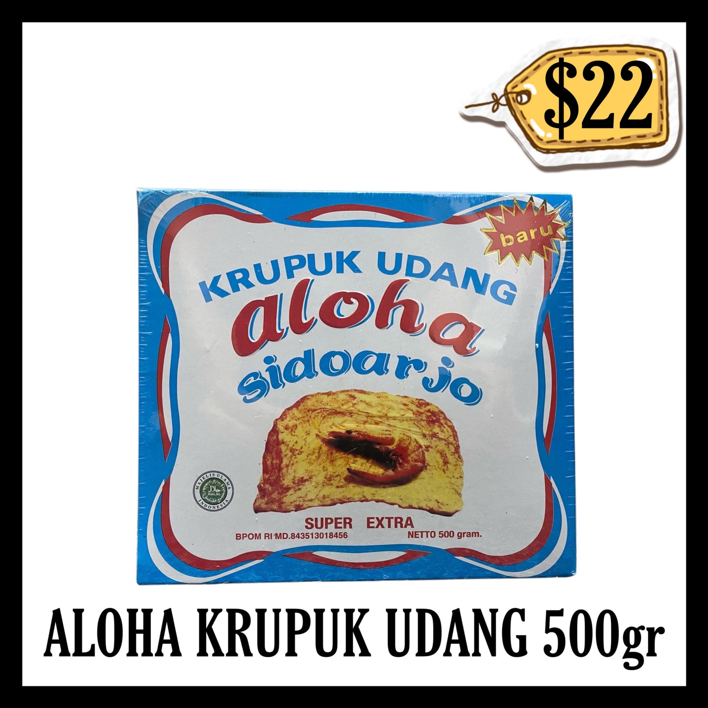 Aloha Krupuk Udang 500gr (BBD END JUN 2027)