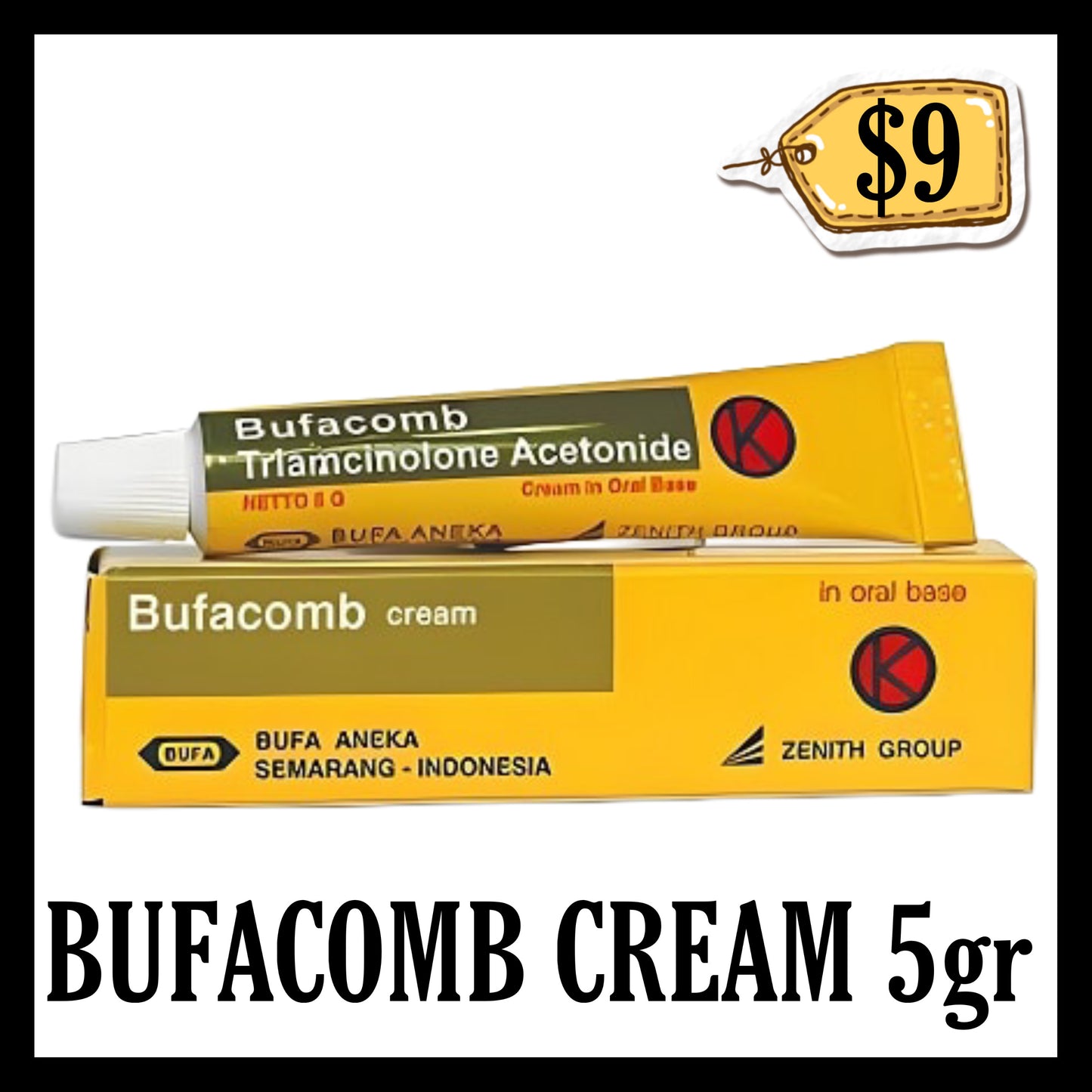Bufacomb Cream 5gr (BB END NOV 2026)