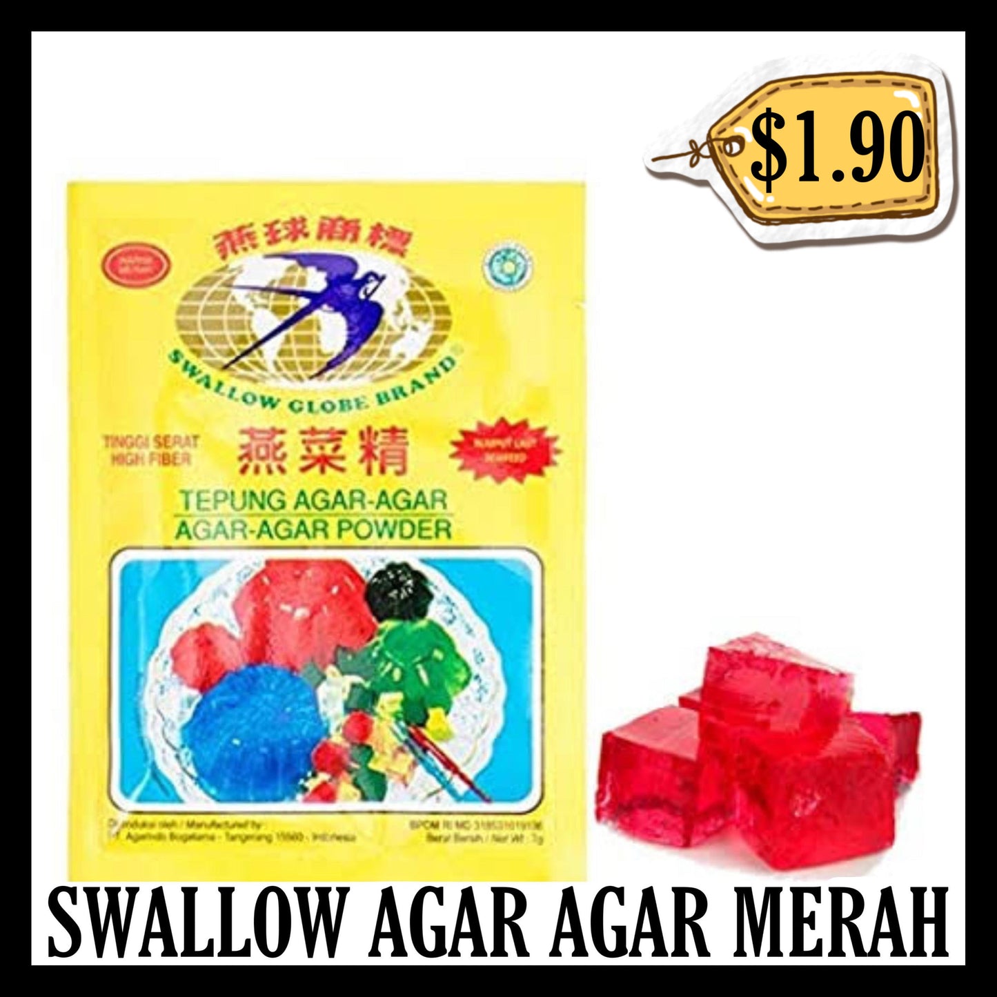 Swallow Agar Agar Merah (BBD 22 JAN 2029)