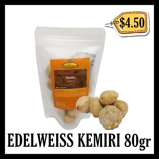 Edelweiss Kemiri 80gr (BB END JAN 2026)