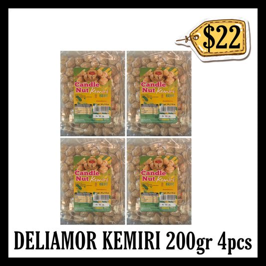Deliamor Kemiri / Candle Nut 200gr 4pcs(BB 04 MAR 2026)