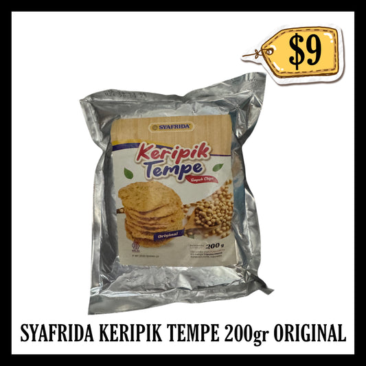 Syafrida Keripik Tempe 200gr Original (BB 25 JUN 2026)