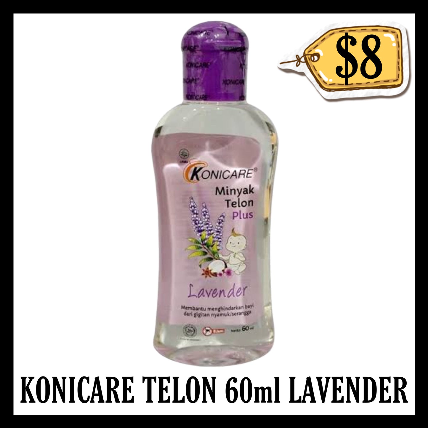 Konicare Minyak Telon 60ml Lavender Kecil (BB END DEC 2026)