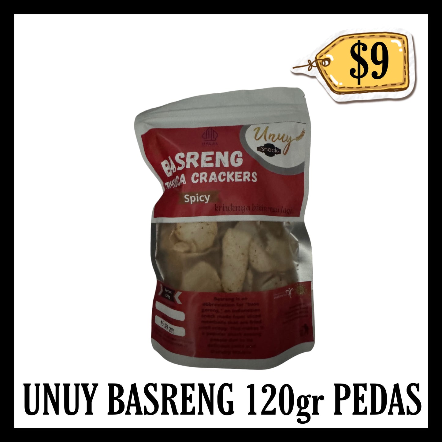 Unuy Basreng 120gr Pedas (BBD 20 FEB 2027)