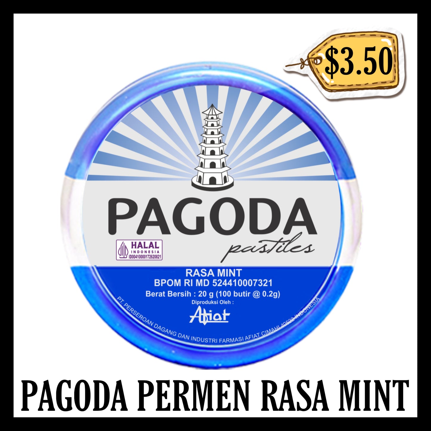 Pagoda Permen Rasa Mint (BB END SEP 2027)
