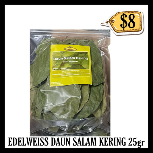 Edelweiss Daun Salam Kering 25gr (BB END FEB 2027)
