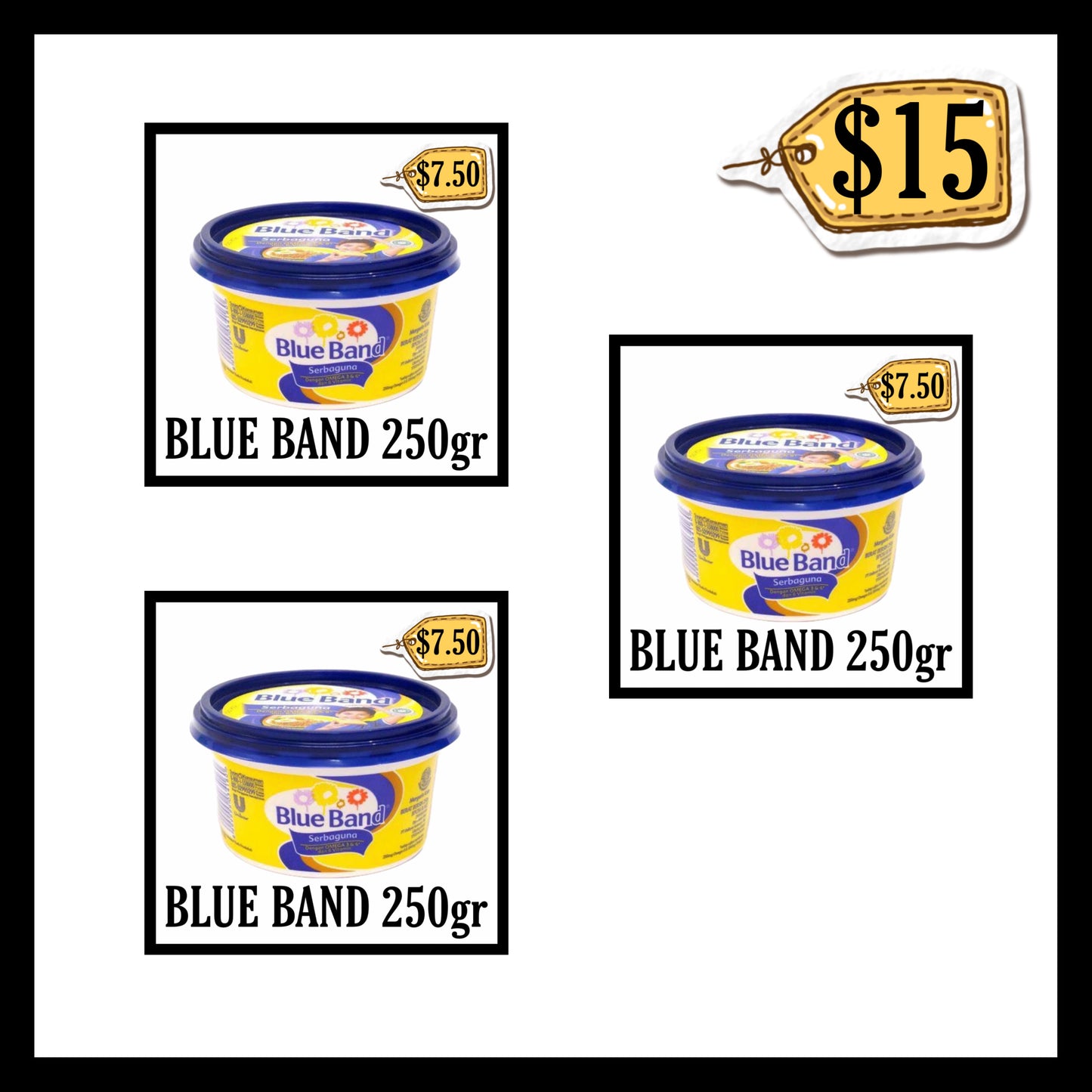 Blue Band 250gr Mangkok (BUY 2 GET 1 FREE) (BBD 11 OCT 2026)