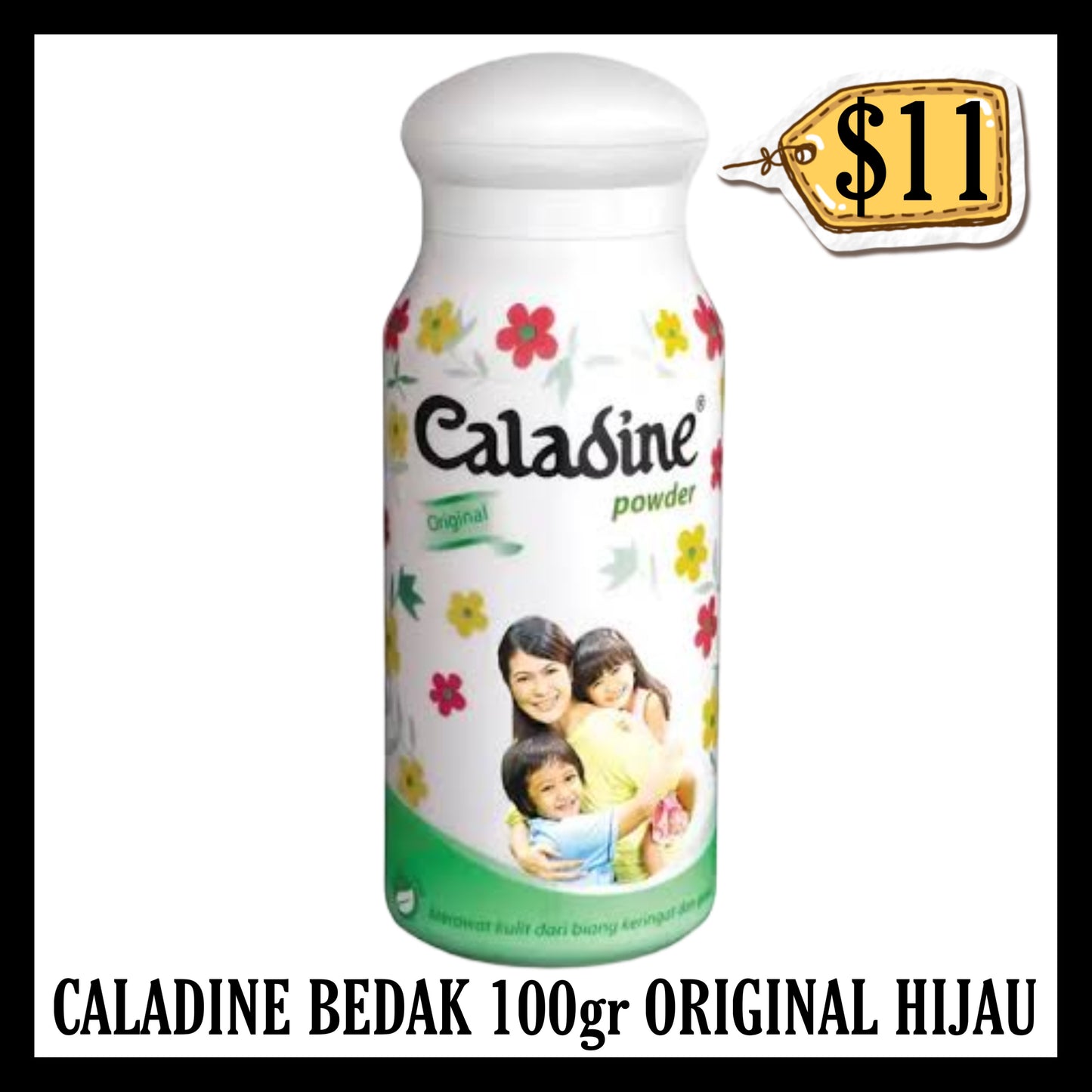 Caladine Bedak 100gr Original Hijau Besar (BB END JUN 2028)