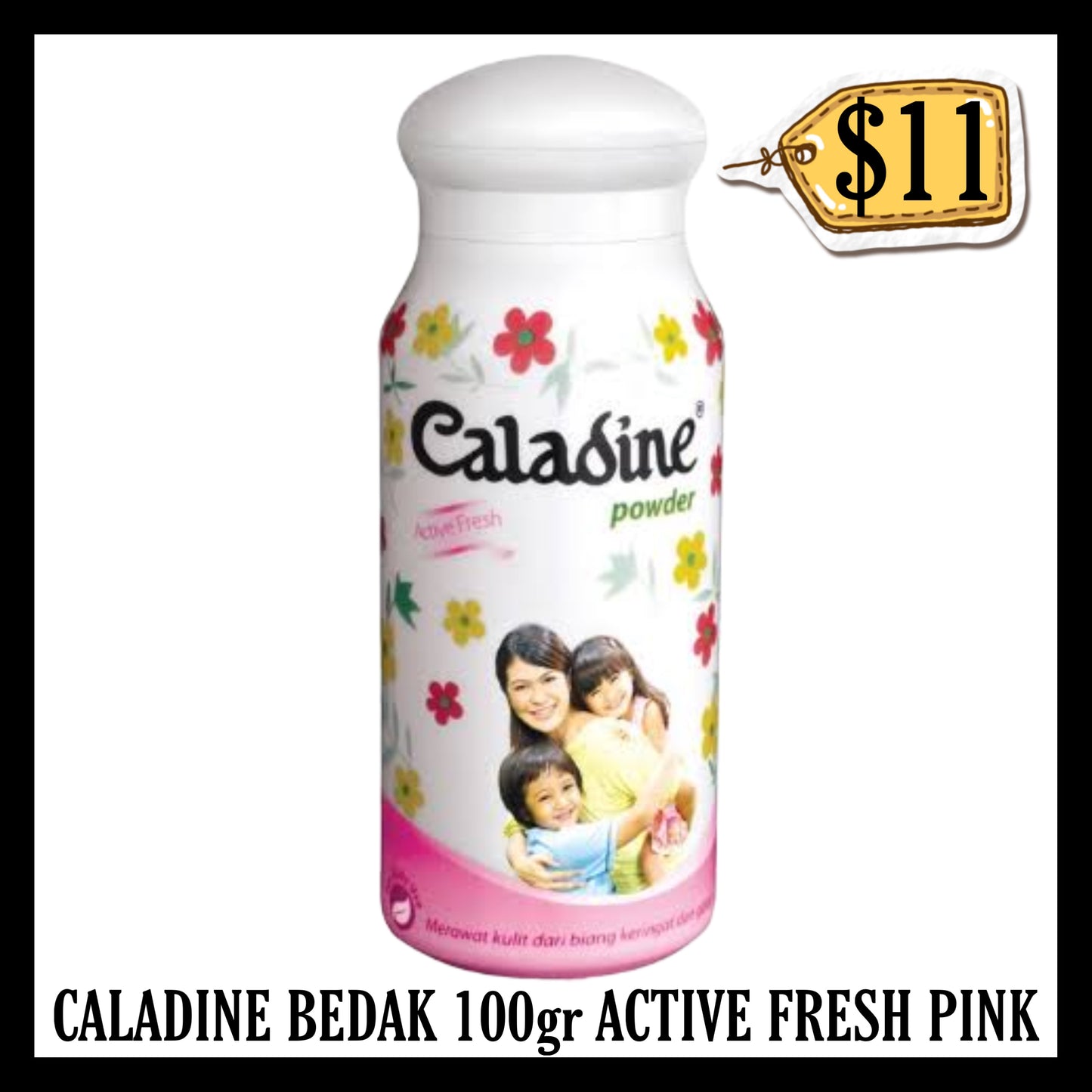 Caladine Bedak 100gr Active Fresh Pink Besar (BB END JUL 2028)
