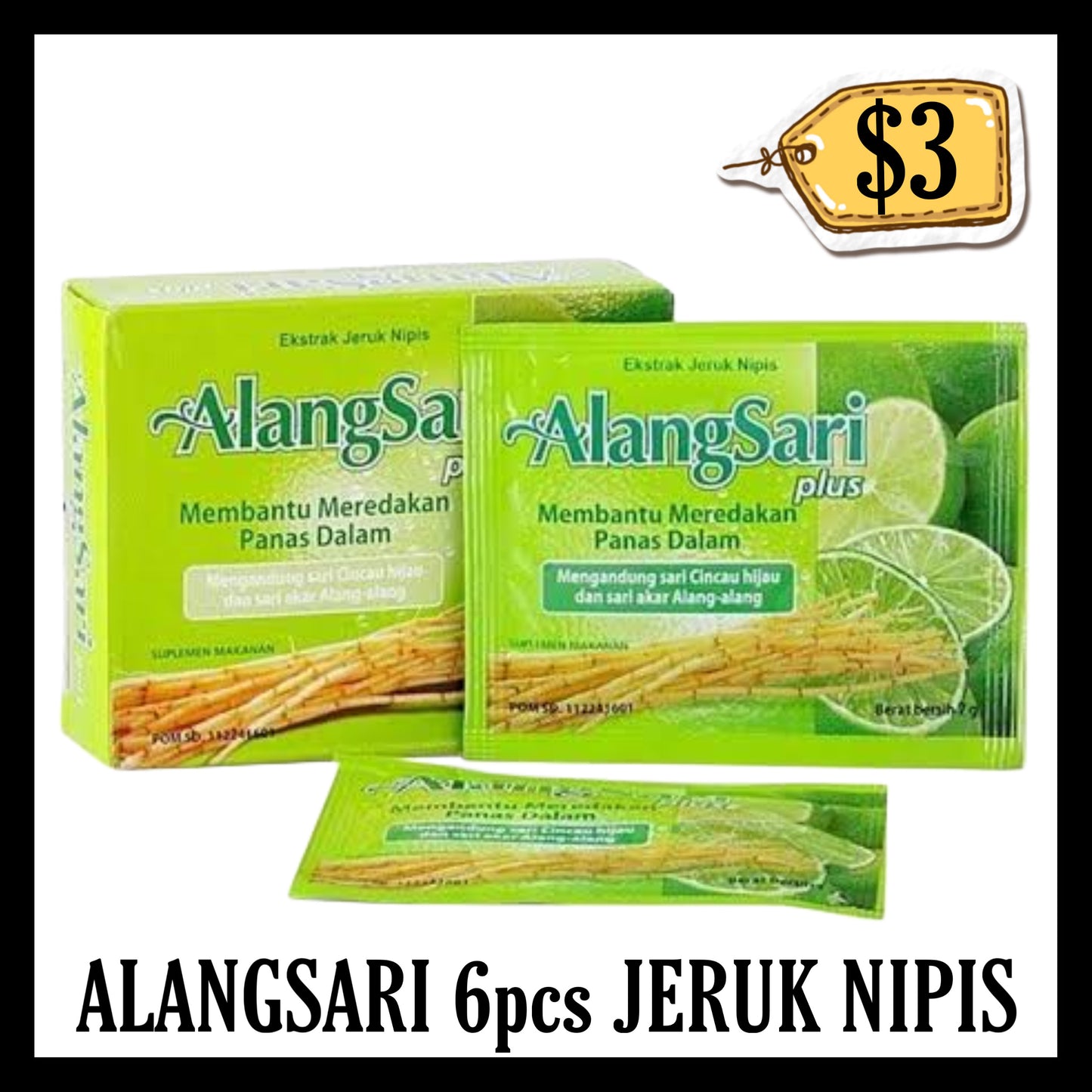 Alangsari 6pcs Jeruk Nipis (BB 01 FEB 2027)