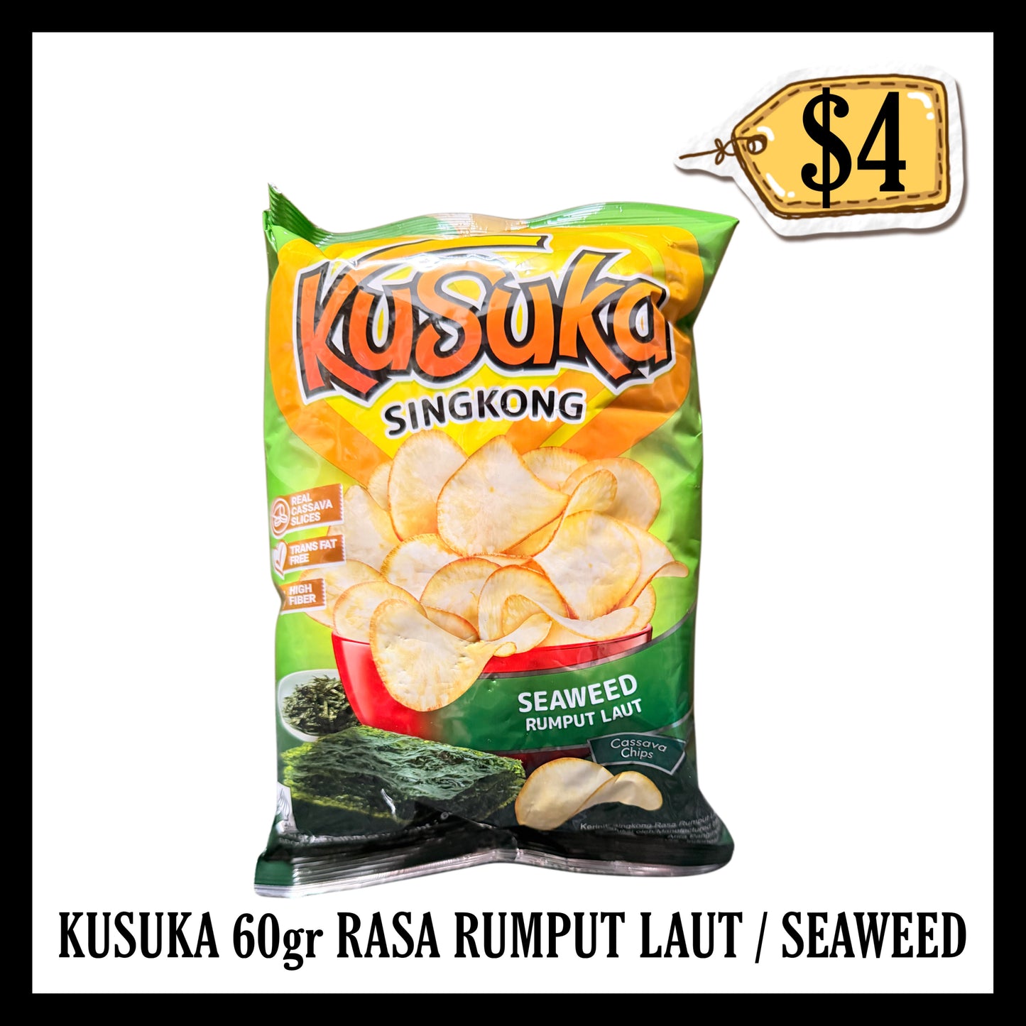 Kusuka 60gr Rasa Rumput Laut / Seaweed (BBD 25 MAY 2027)