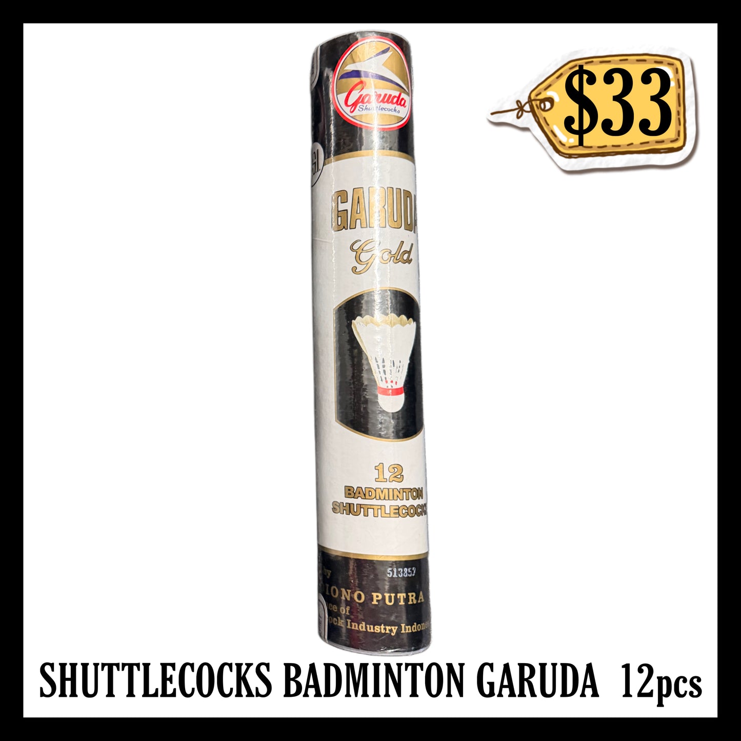 Shuttlecocks Badminton Garuda 12pcs