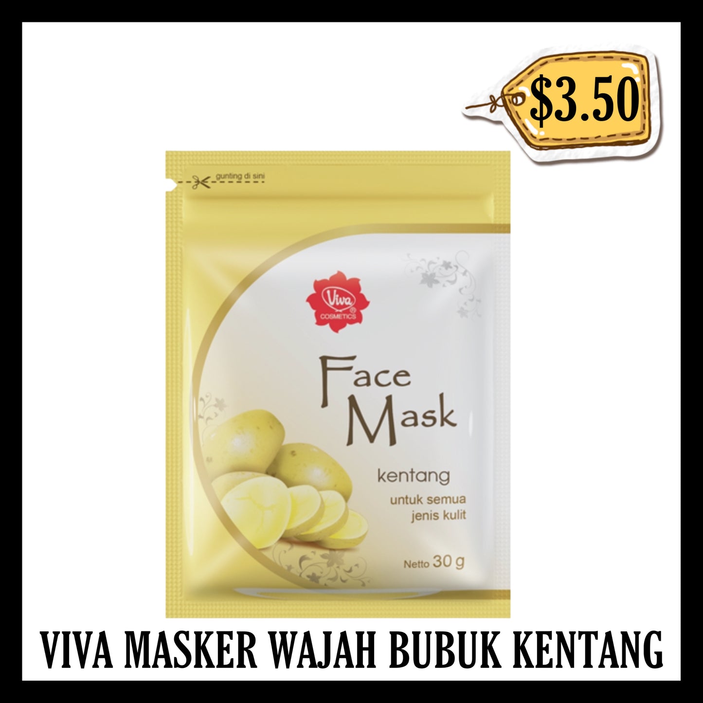 Viva Masker Wajah Bubuk Kentang (BB END NOV 2028)