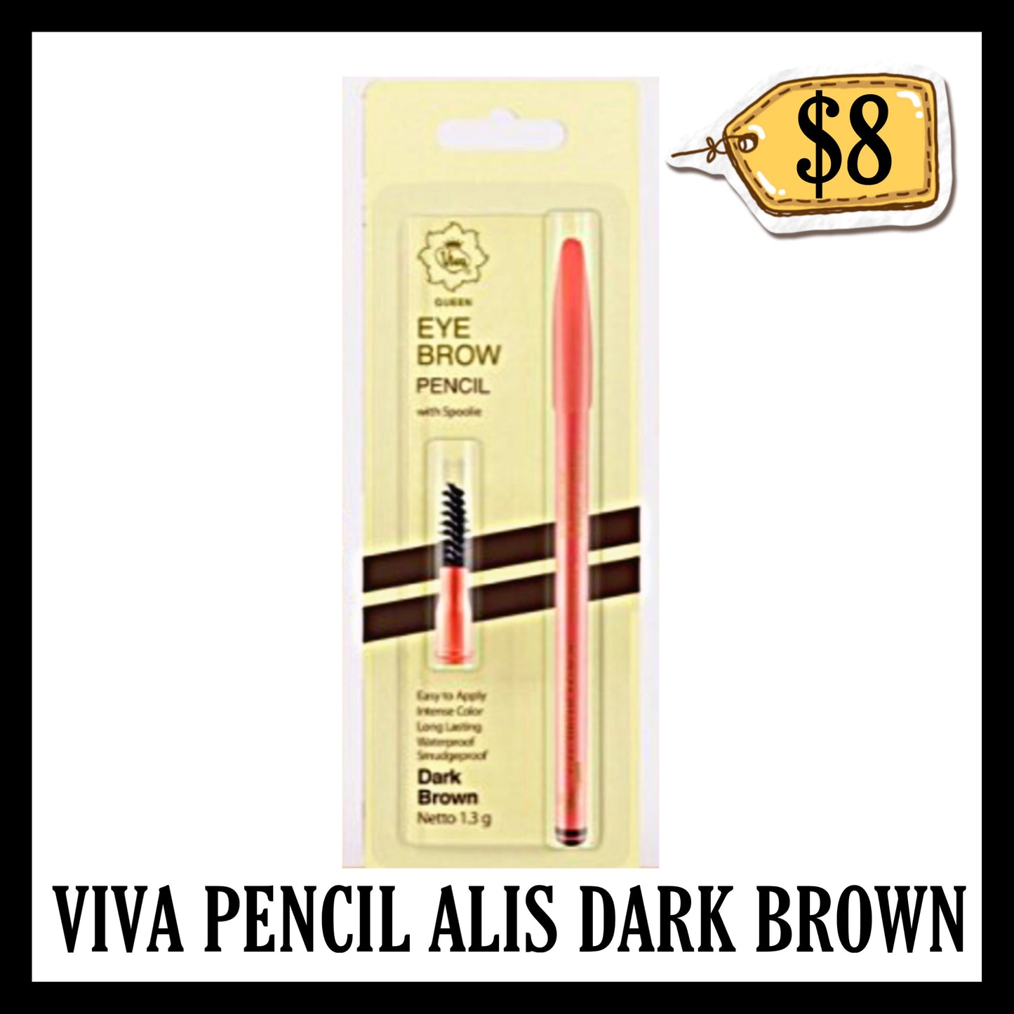 Viva Pensil Alis Dark Brown (BB END DEC 2026)