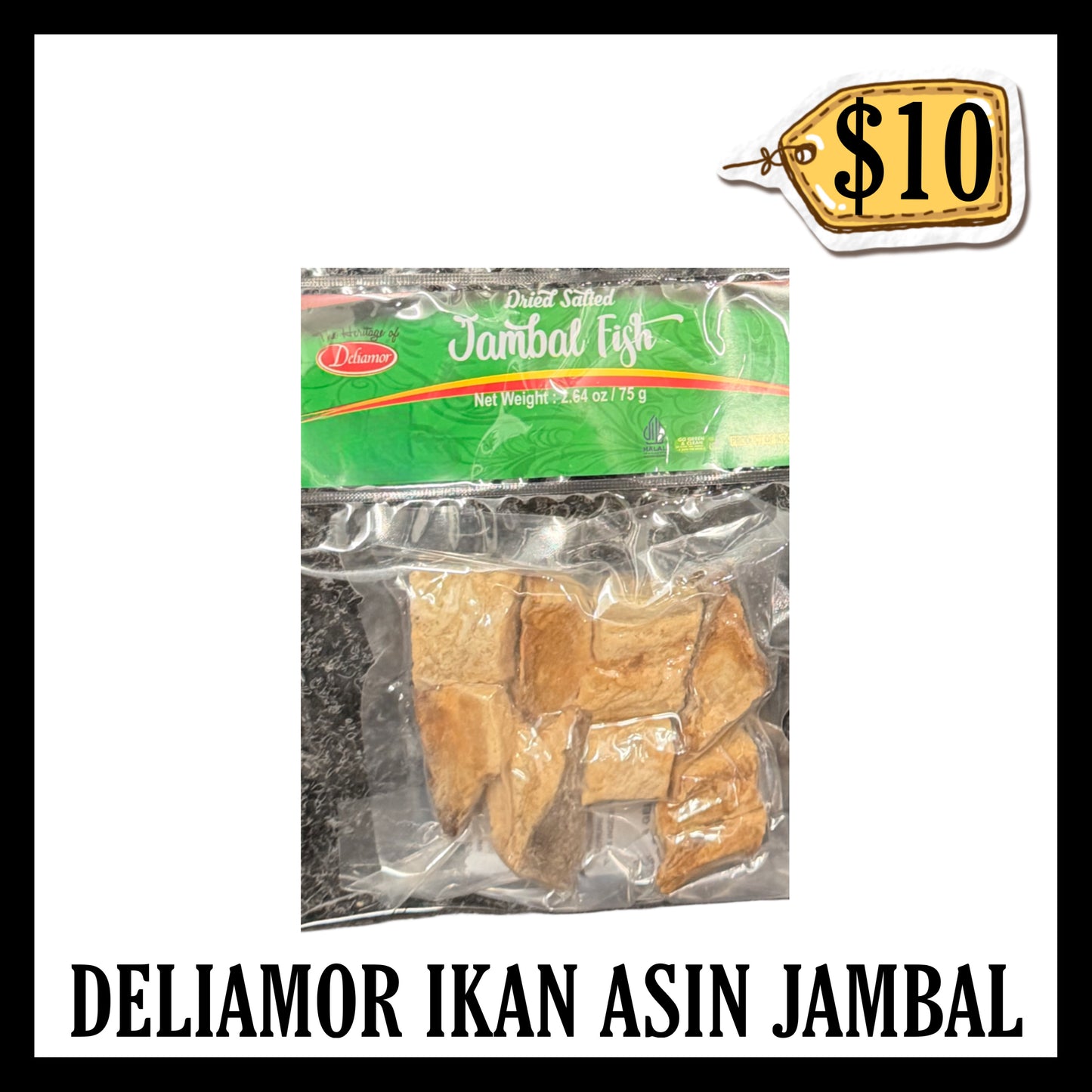 Deliamor Ikan Asin Jambal 75gr (BBD 10 NOV 2027)
