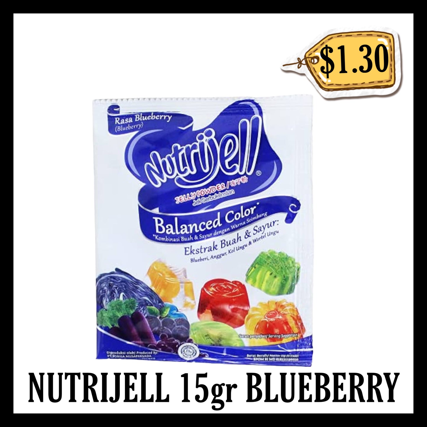 Nutrijell 15gr Balance Blueberry (BB END JUN 2026)