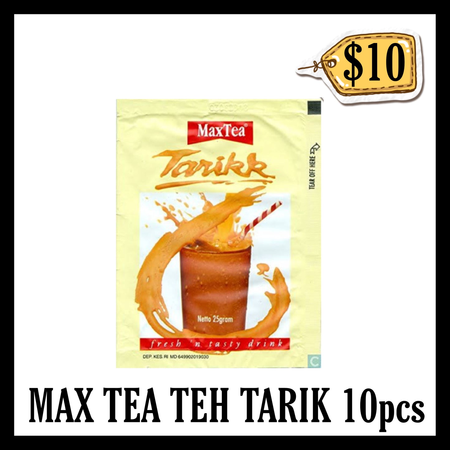 Max Tea Teh Tarik 10pcs (BBD END AUG 2027)