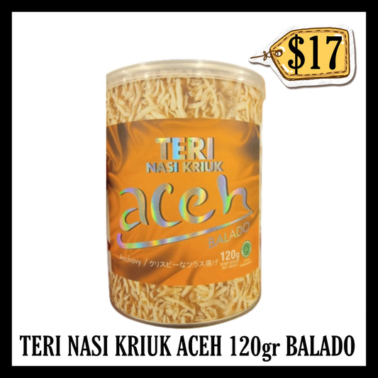 Teri Nasi Kriuk Aceh 120gr Balado (BB 12 JAN 2026)