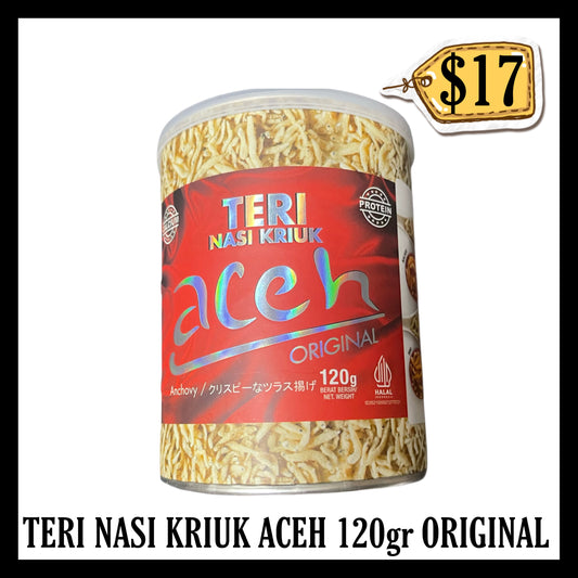 Teri Nasi Kriuk Aceh 120gr Original (BB 28 FEB 2026)