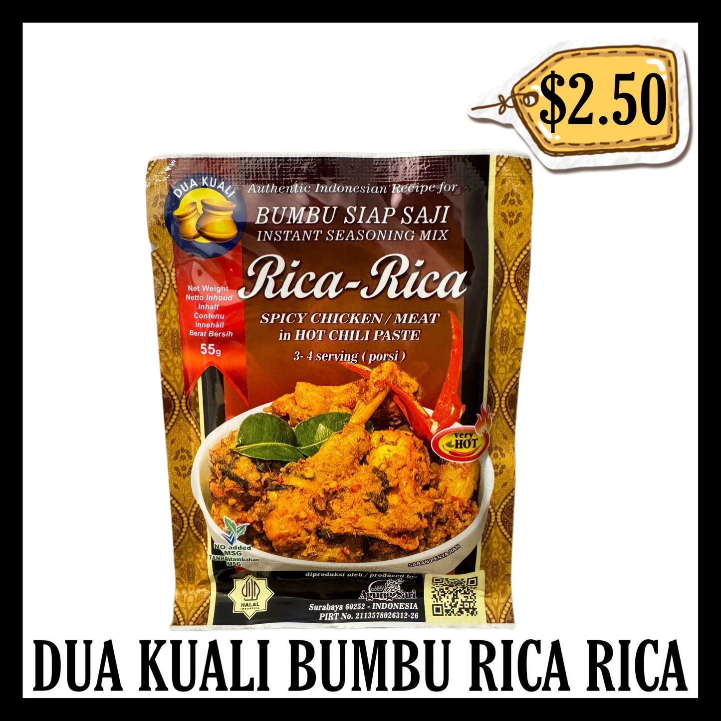 Dua Kuali Bumbu Rica Rica (BBD 15 OCT 2027)