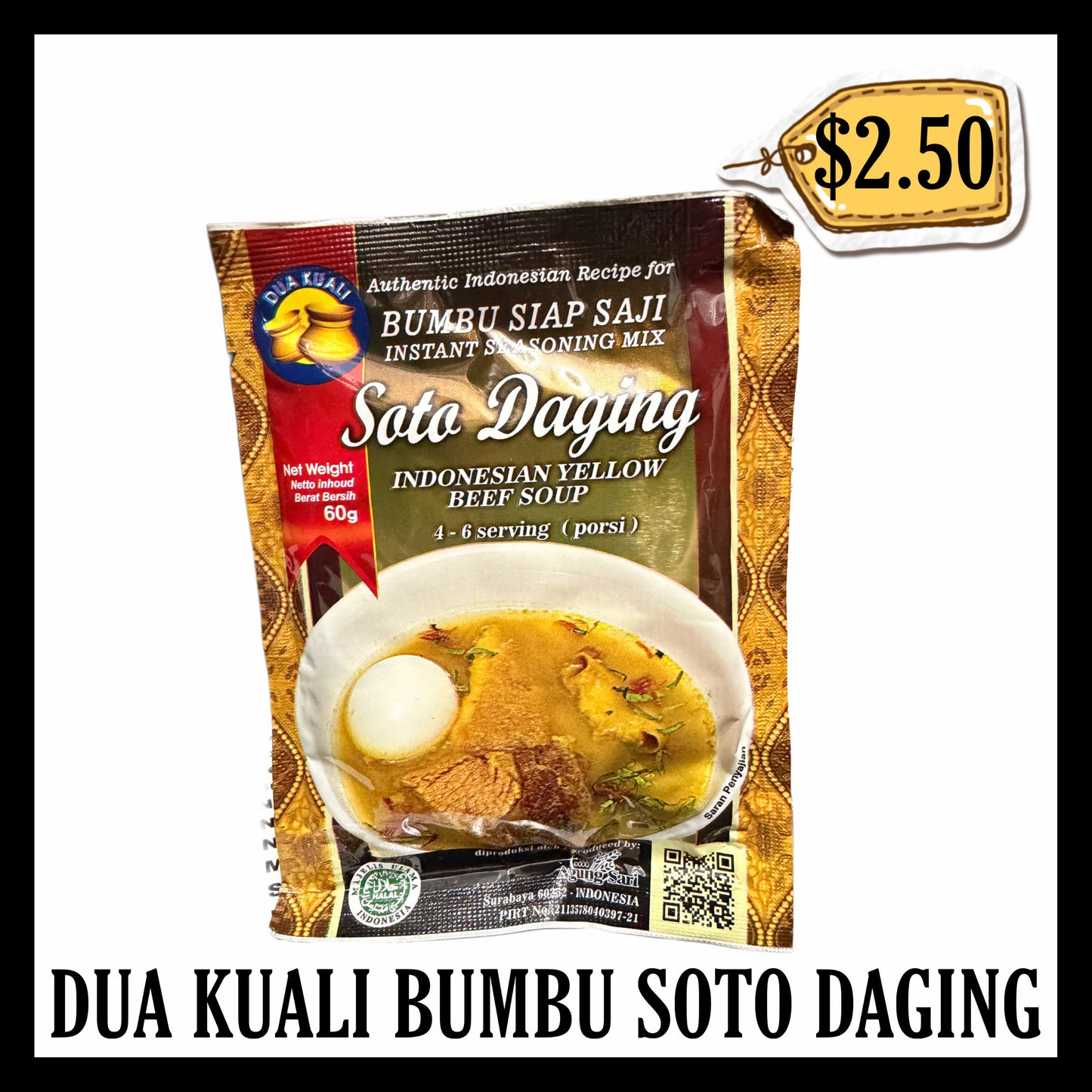 Dua Kuali Bumbu Soto Daging (BBD 15 OCT 2027)