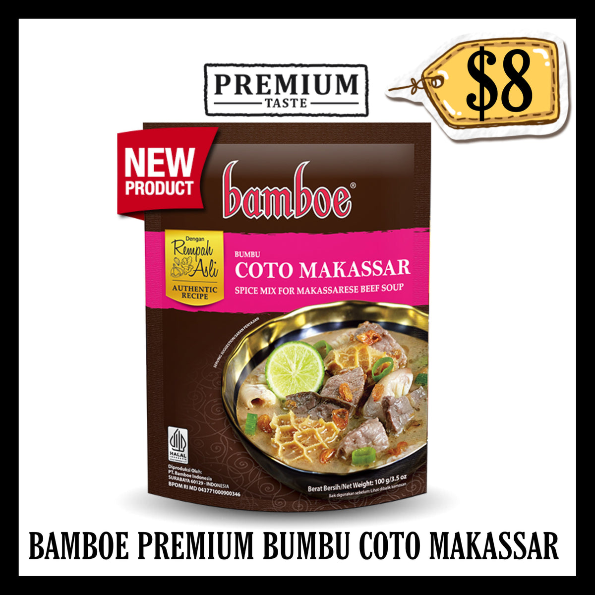 Bamboe Bumbu Premium Coto Makassar (BBD 23 OCT 2027)