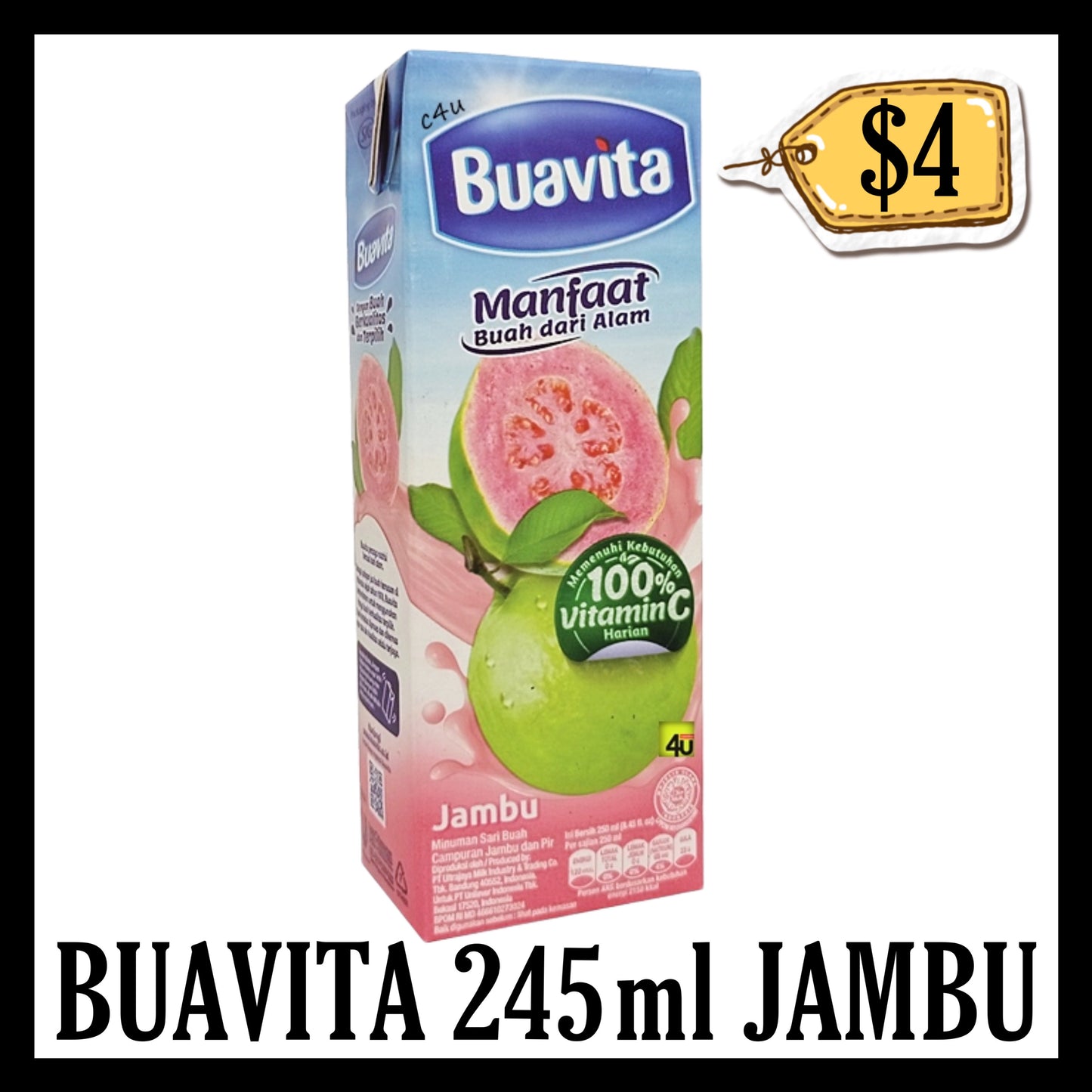 Buavita 245ml Jambu (BBD 31 OCT 2026)