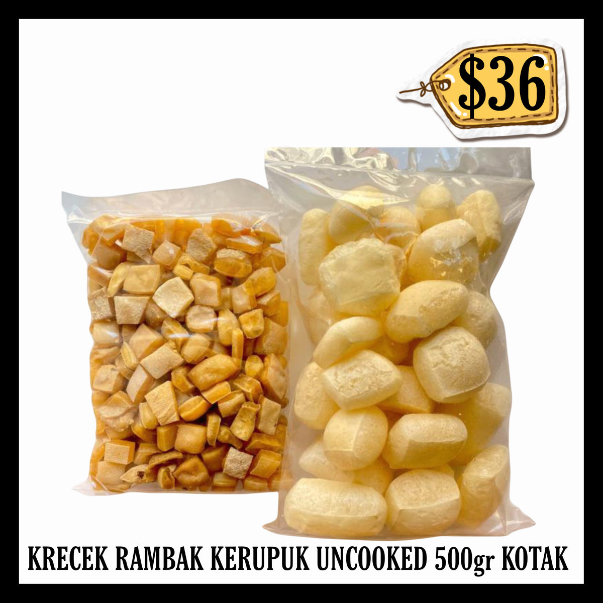 Krecek Rambak Kerupuk Uncooked 500gr Kotak