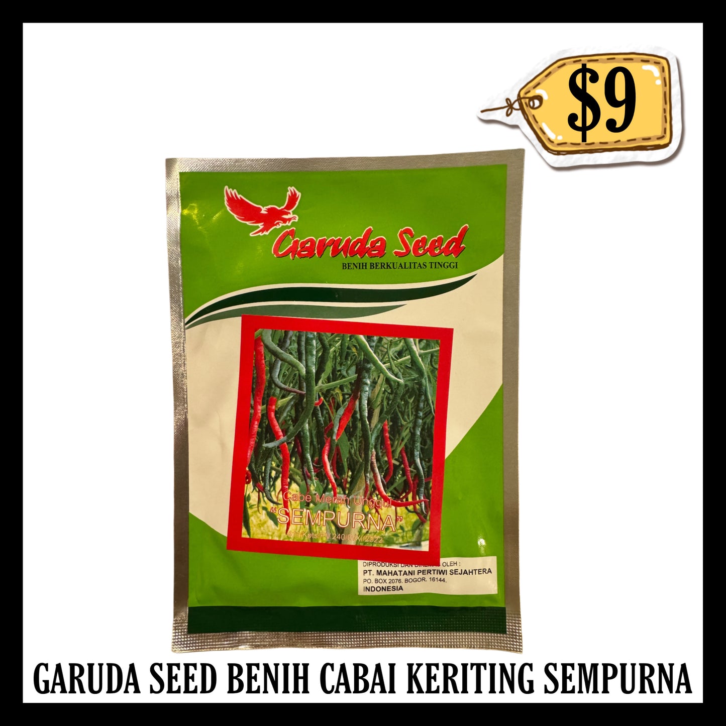 Garuda Seed Benih Cabai Keriting Sempurna (BB 31 JUL 2026)